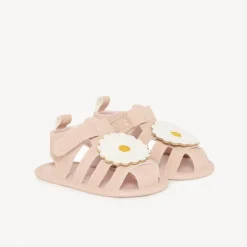 Sandales souples à scratch Marguerite pour bébé fille