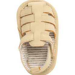 Sandales velcro avec doublure rayée pour bébé