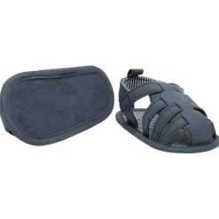 Sandales velcro avec doublure rayée pour bébé garçon