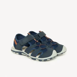 Sandales velcro avec élastiques bicolores pour garçon