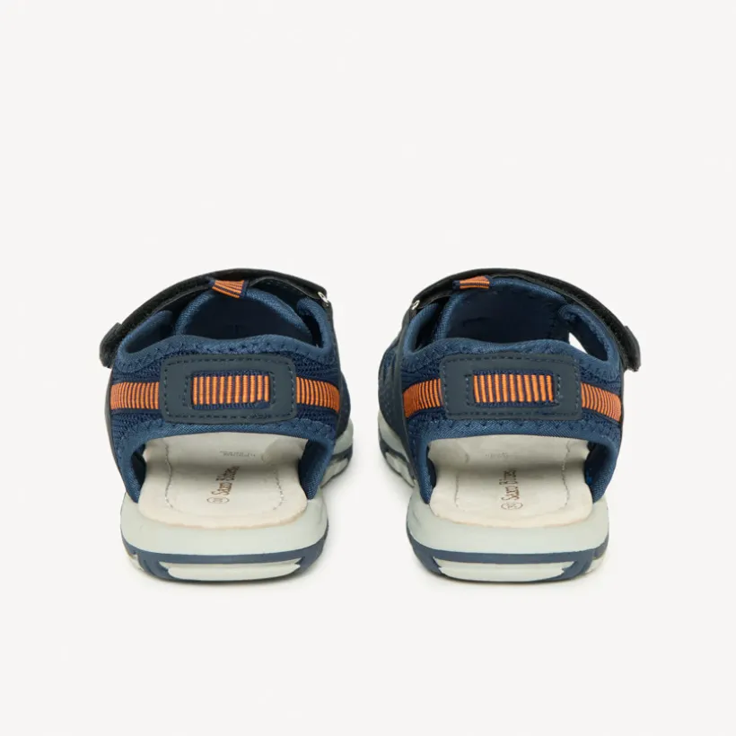 Sandales velcro avec élastiques bicolores pour garçon