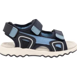 Sandales velcro bicolores en mesh pour garçon