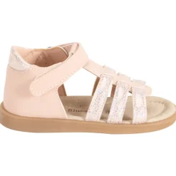 Sandales velcro à brides irisées fantaisie pour bébé fille
