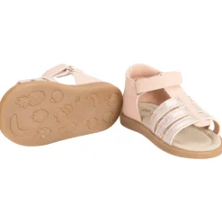 Sandales velcro à brides irisées fantaisie pour bébé fille