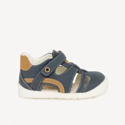 Sandales velcro à empiècements contrastés pour bébé garçon