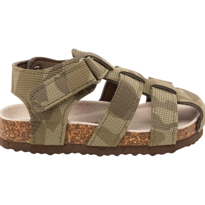 Sandales velcro imprimé camouflage pour bébé garçon