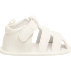 Sandales velcro unis à lanières pour bébé
