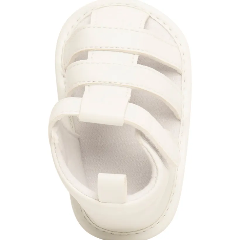 Sandales velcro unis à lanières pour bébé