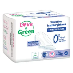 Serviettes hypoallergéniques Nuit x 10