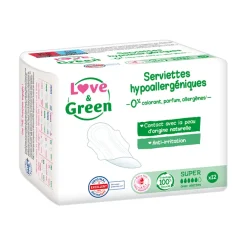 Serviettes hypoallergéniques Super x 12