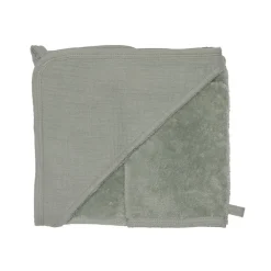 Set cape de bain + gant de toilette - Vert de gris