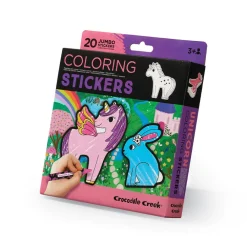 Set de 20 autocollants à colorier Licornes