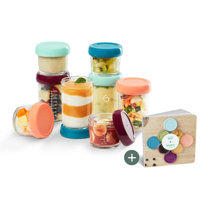 Set de 8 Babybols en verre 100ml et 220ml + recettes