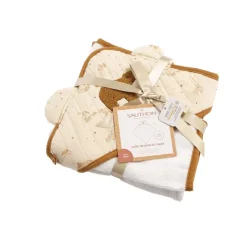Set de bain avec cape et gant de toilette Orsino
