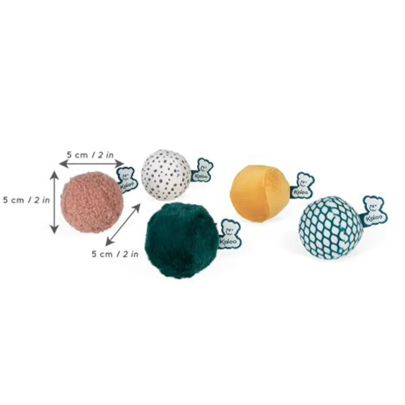 Set de 5 balles sensorielles stimuli