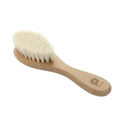 Set de coiffure avec brosse en poils doux et peigne en bois