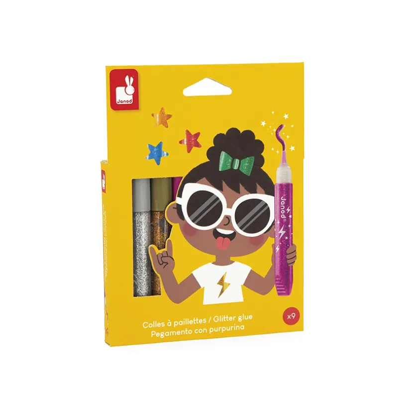 Set de colle à paillettes x9