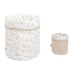 Set de 2 corbeilles de rangement en tissu Daydream