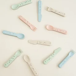 Set de 3 couverts Foodie Confetti sable