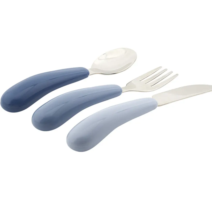 Set de 3 couverts Miamix en métal bleu