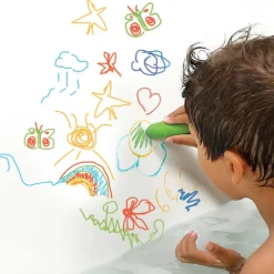 Set de 5 crayons de bain lavables sur crocodile en mousse