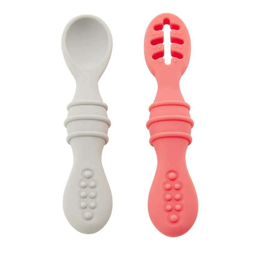 Set de 2 cuillères d'apprentissage Yummix - Rose