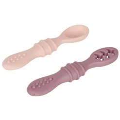 Set de 2 cuillères d'apprentissage Miamix - rose