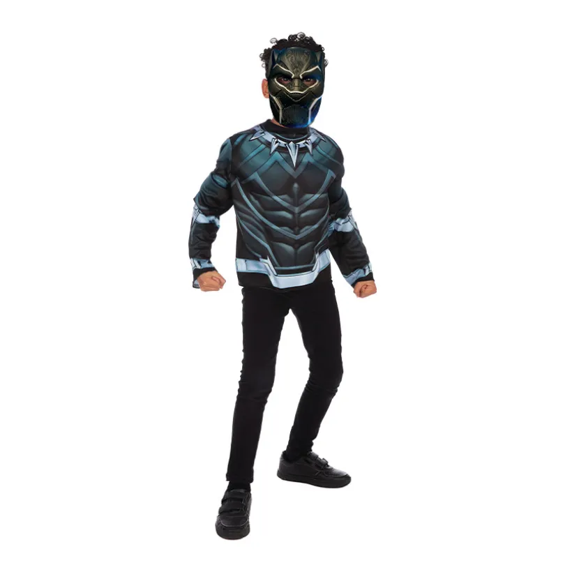 Set de déguisement top + masque Black Panther Marvel