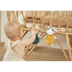 Set de 3 doudous chat sensoriels 15cm