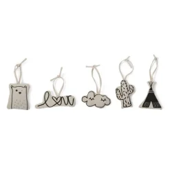 Set de 5 jouets à accrocher compatible Tipi Play Gym - 5 motifs