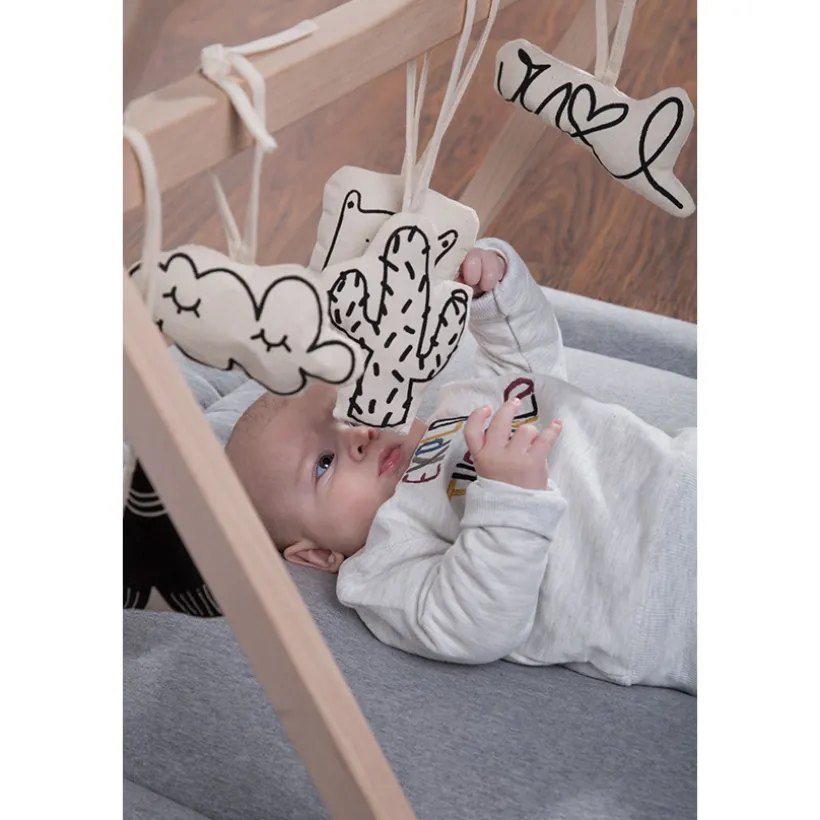 Set de 5 jouets à accrocher compatible Tipi Play Gym - 5 motifs
