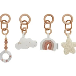 Set de 4 jouets pour arche Douce Hirondelle écru