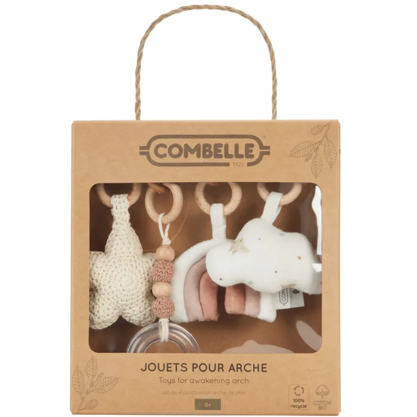 Set de 4 jouets pour arche Douce Hirondelle écru