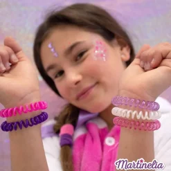 Set de 5 élastiques à spirale pour cheveux (modèle aléatoire)