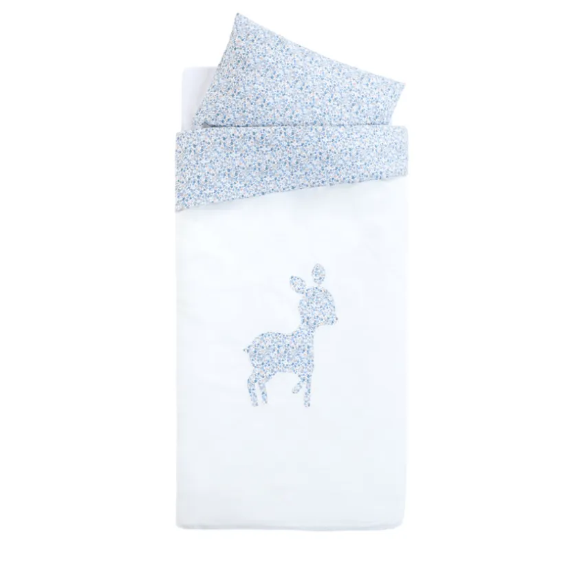 Set de lit housse de couette 100 x 140 cm + taie d'oreiller 60 x 40 cm- Tiny Flowers