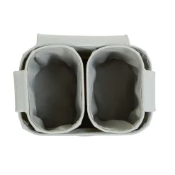 Set de 3 paniers de rangement à suspendre - Gris Clair