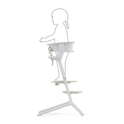 Set de tour d'apprentissage pour chaise haute Lemo all white