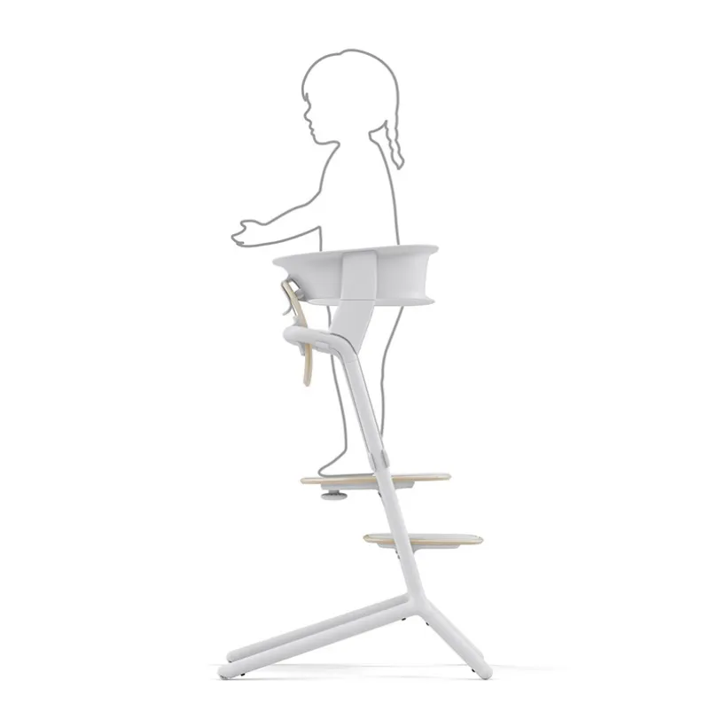 Set de tour d'apprentissage pour chaise haute Lemo all white