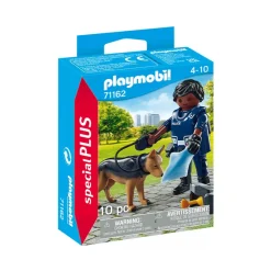 Set figurine policier avec chien de détection