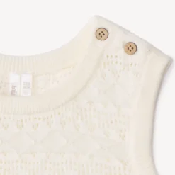 Set gilet + débardeur en tricot fantaisie pour bébé fille