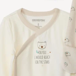 Set naissance 3 pièces motif ourson pour bébé