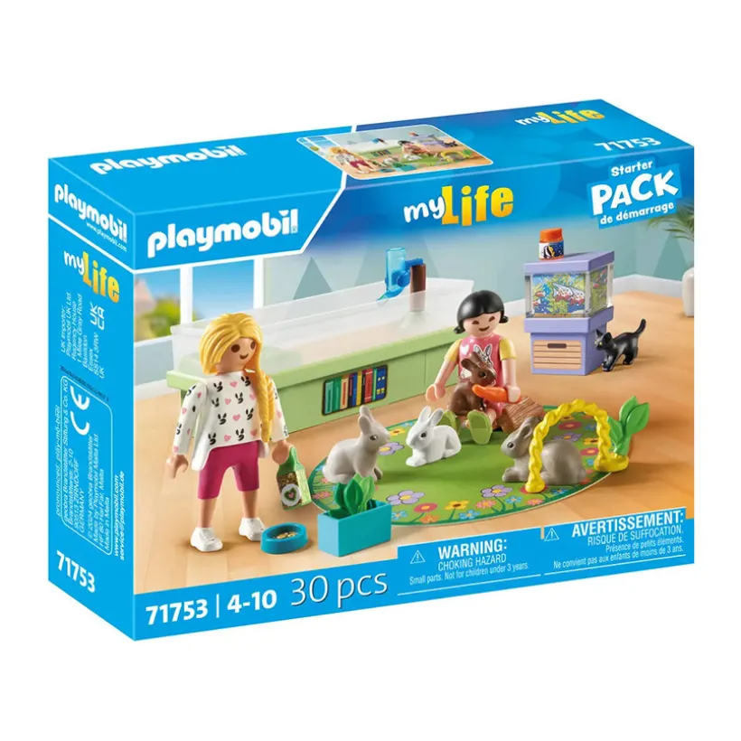 Set 30 pièces Animalerie avec enclos à lapin et tapis de jeux