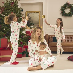 Set 2 pièces pyjama imprimé Noël fantaisie pour garçon