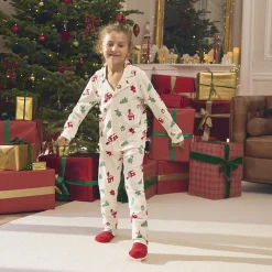 Set 2 pièces pyjama imprimé Noël fantaisie pour garçon