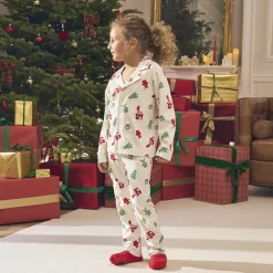 Set 2 pièces pyjama imprimé Noël fantaisie pour garçon