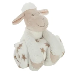 Set Plaid + Peluche - Blanc