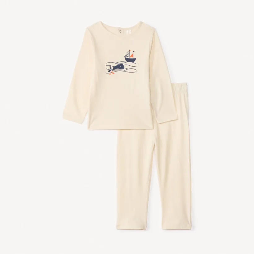 Set pyjama long en jersey printé pour bébé garçon