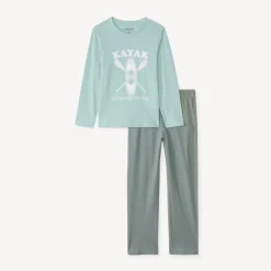 Set pyjama long en jersey print kayak pour garçon