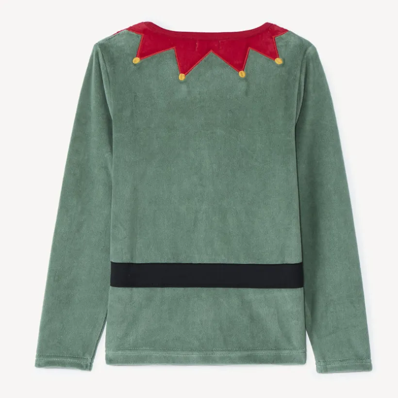 Set pyjama ludique 3 pièces lutin de Noël pour garçon