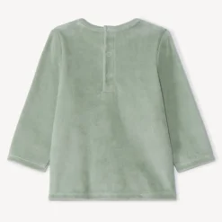 Set pyjama 2 pièces en velours fantaisie pour bébé